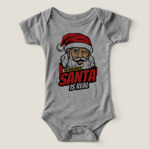 Tomte är verklig – Fråga din Mamma Popkonst Blinka T Shirt