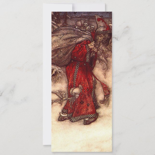 Tomte Arthur Rackham  Inbjudningar (Framsida)