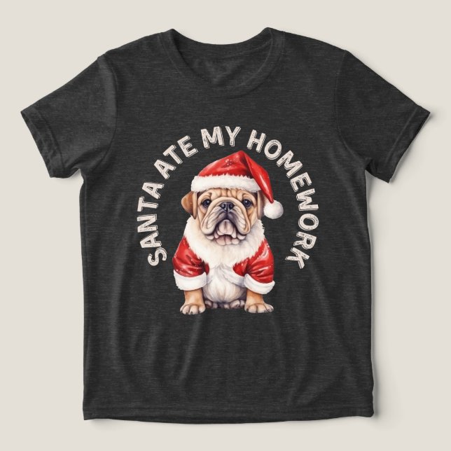 Tomte åt min läxa t shirt (Design Framsida)