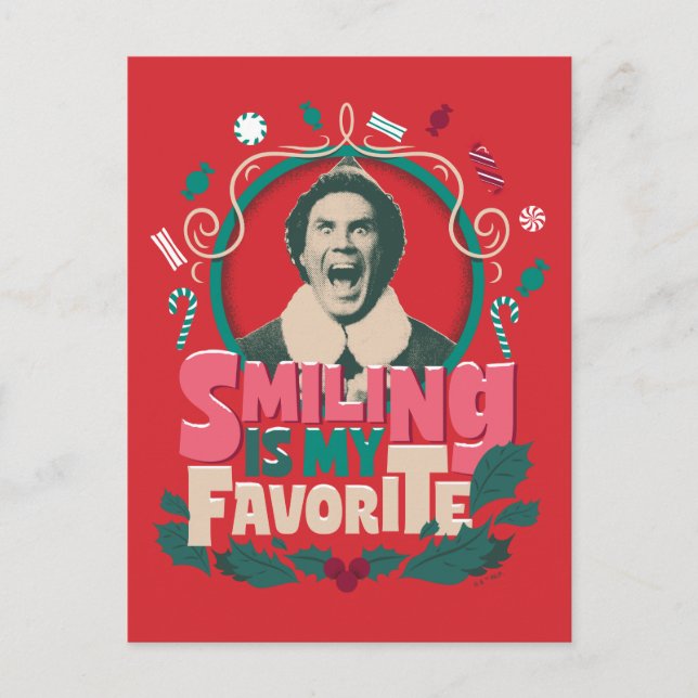 Tomte - Att le är min favorit Helg Vykort (Framsida)