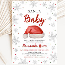 Tomte Baby Bebisdopp Inbjudan