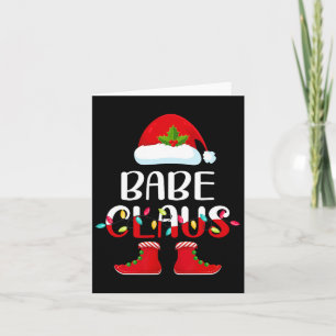 Tomte Baby Claus Alv Matchande Familj Julgrupp Kort