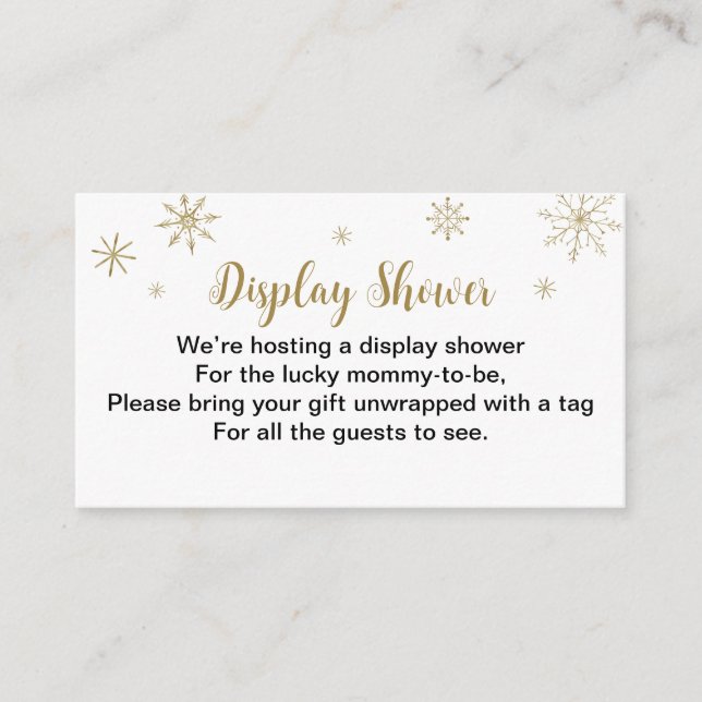 Tomte Baby Jul Baby Shower Display Dusch För Tilläggskort (Framsida)