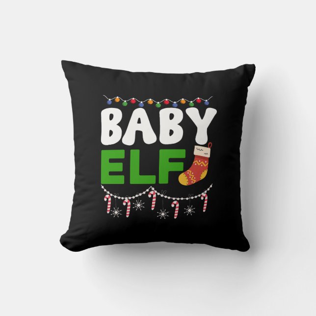 Tomte Baby Jul Högtid Design-84608 Kudde (Framsida)