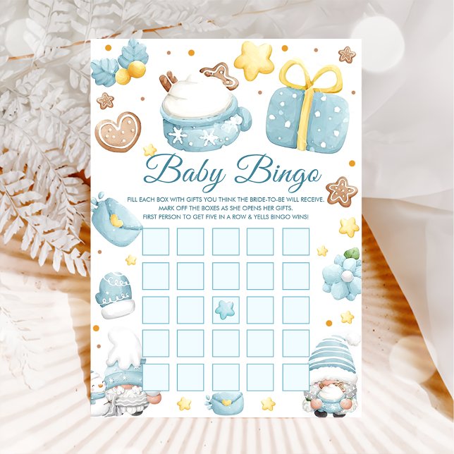 Tomte Baby Shower Bingo Spel Kort (Skapare uppladdad)
