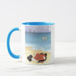 Tomte badar -  mugg