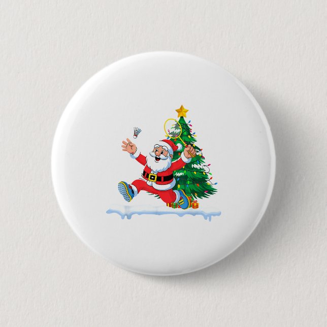 Tomte Badminton Julgran Ljussättning Män Kvinnor K Knapp (Framsida)