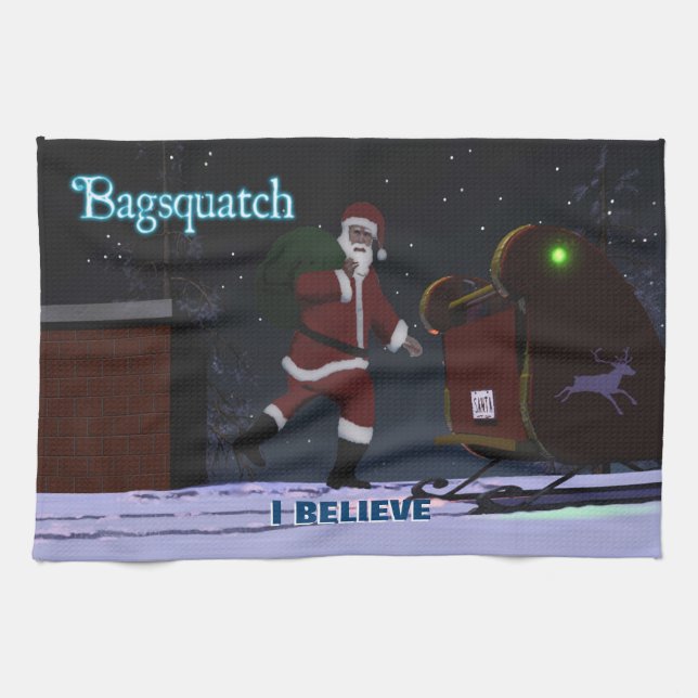 Tomte - Bagsquatch Kökshandduk (Horisontell)