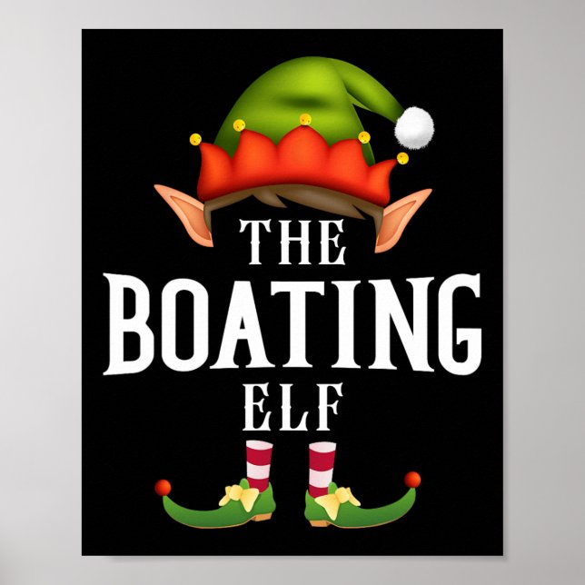 Tomte båtgrupp Roligt julpyjamasparty  Poster (Framsidan)