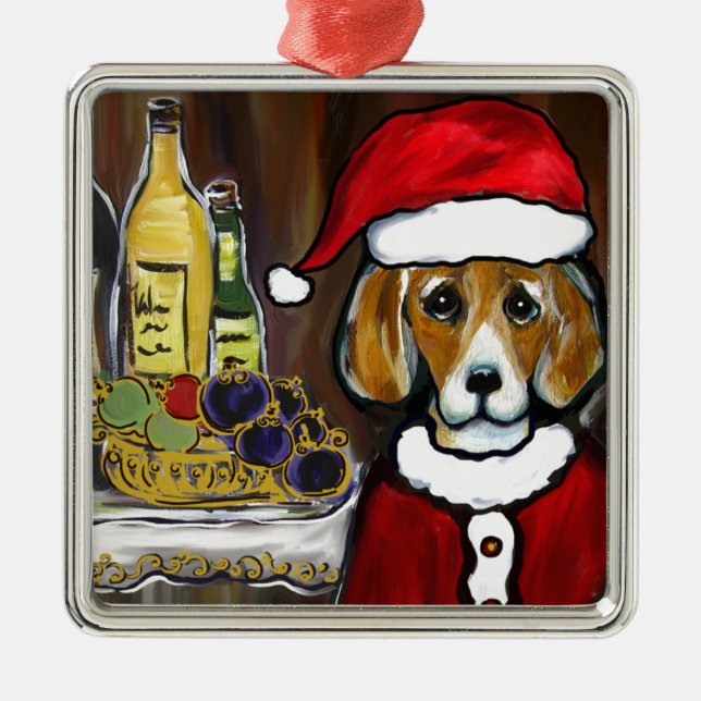 TOMTE BEAGLE JULGRANSPRYDNAD METALL (Framsidan)
