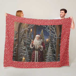 Tomte besöker fleecefilt