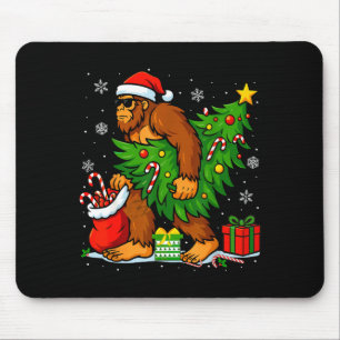 Tomte Bigfoot Julgran Xmas Ljus Rolig Sas Musmatta