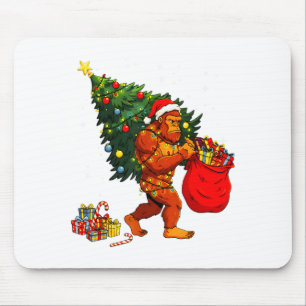 Tomte Bigfoot Julgran Xmas Ljus Rolig Sas Musmatta
