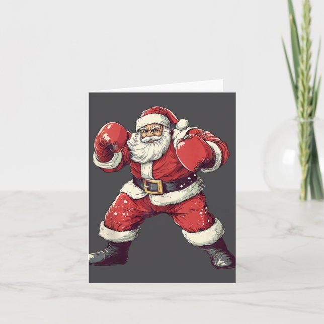 Tomte Boxningsälskare Rolig Mma Muay Thai Boxare C Kort (Framsida)