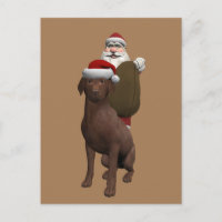 Tomte Claus älskar sin lilla hund