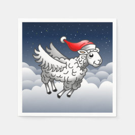 Tomte Claus flygande jul får Pappersservett