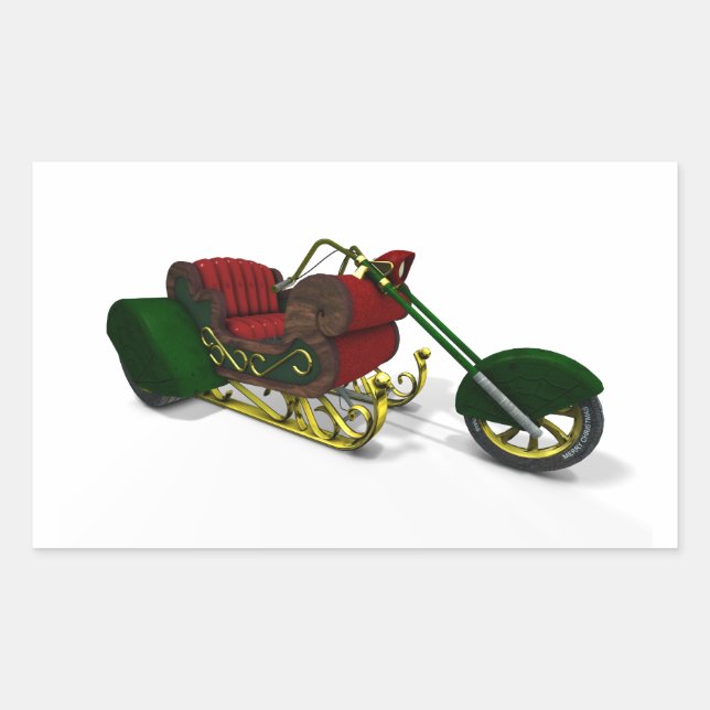 Tomte cykel rektangulärt klistermärke (Framsida)