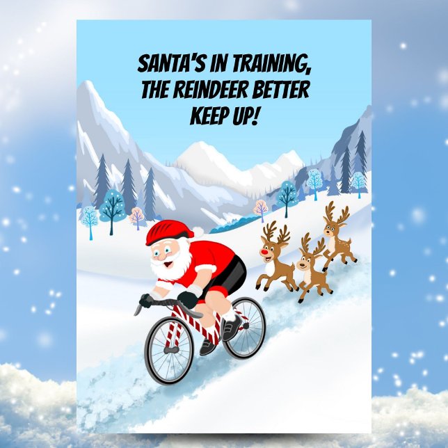 Tomte cyklar med renar vykort (Skapare uppladdad)