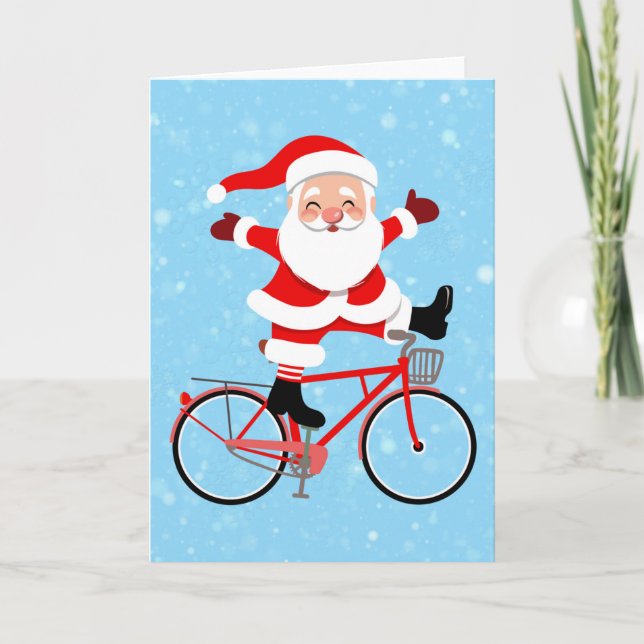 Tomte cyklar på cykel kort (Framsida)