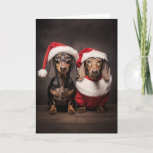 Tomte Dachshund Tvillingar Kort