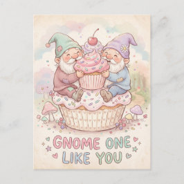 Tomte En Som Dig Söt Tomte Cupcake Design Vykort