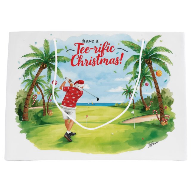 Tomte firar jul i juli med golf (Framsidan)