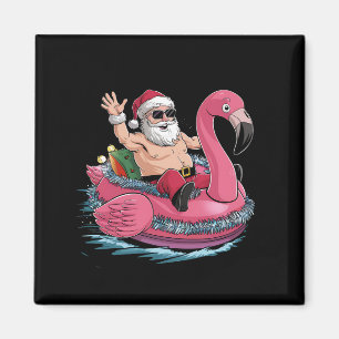 Tomte Flamingo Flotte Jul I Juli Sommar Magnet
