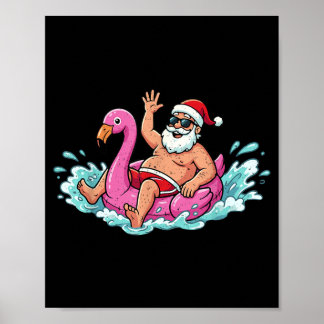 Tomte Flamingo Flotte Sommar Sommar Jul Män Poster
