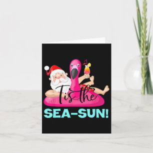 Tomte Flamingo Flotte Tis The Hav-sol Jul Kort