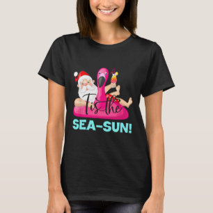 Tomte Flamingo Flotte Tis The Hav-sol Jul T Shirt