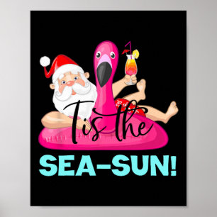 Tomte Flamingo Flotte Tis The Hav-sols Jul Poster