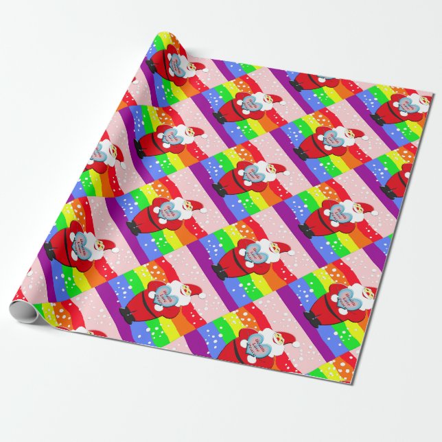 Tomte för HBTQ, för mänskliga rättigheter Presentpapper (Utrullad)