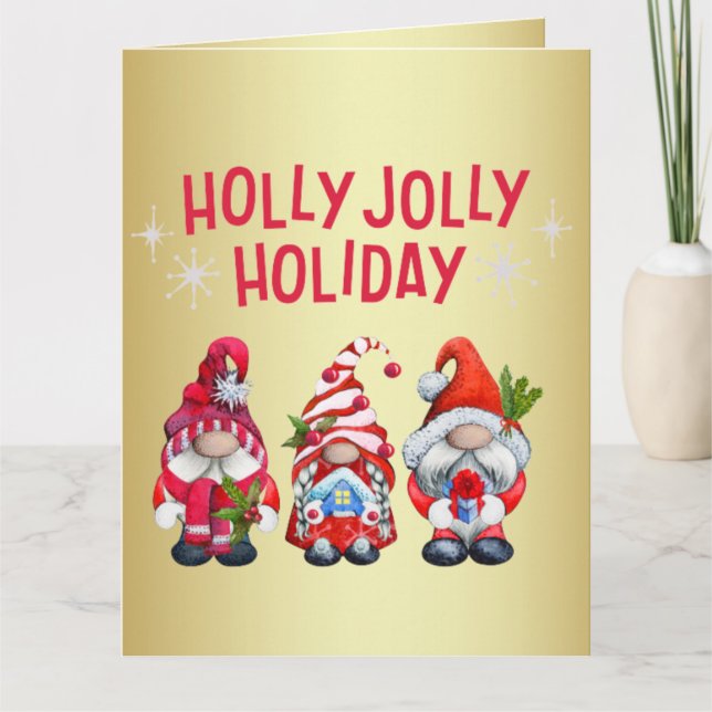 Tomte för högtider    kort (Framsida)