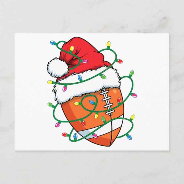 Tomte fotboll sport boll män pojkar jul Xmas Helg Vykort (Framsida)