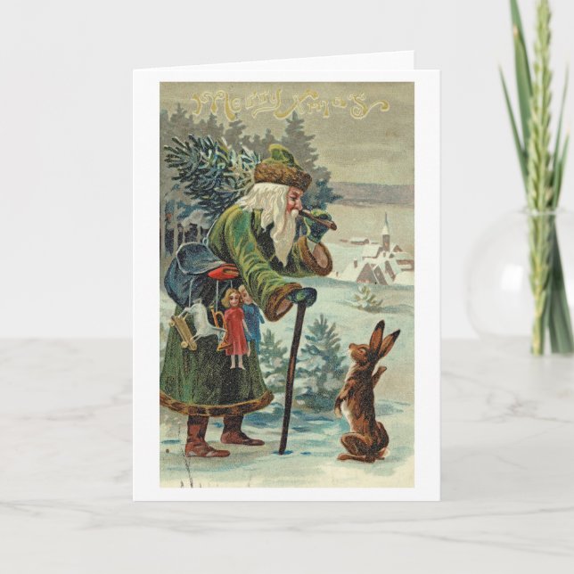 Tomte frågar vägen-kort kort (Framsida)