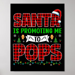 Tomte Främjar Mig Till Pappa Julen Graviditet Förv Poster