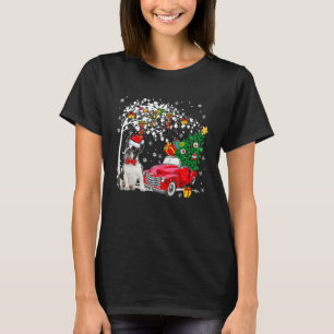 Tomte fransk bulldogg röd pickup lastar X M T Shirt