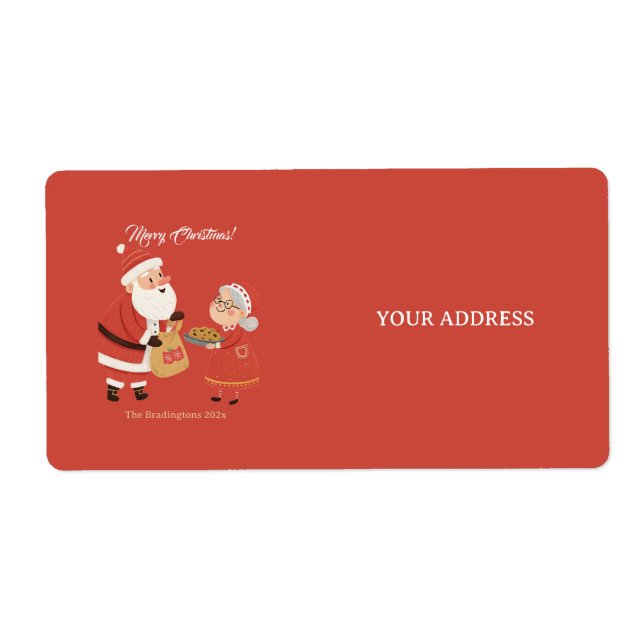 Tomte fru Tomte God Jul Fraktsedel (Framsidan)