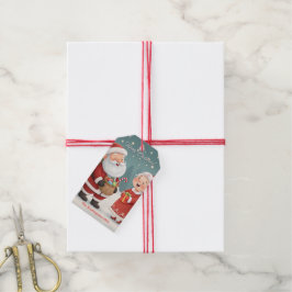 Tomte fru Tomte God Jul Presentetikett