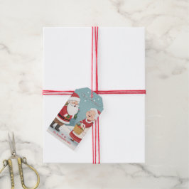 Tomte fru Tomte God Jul Presentetikett