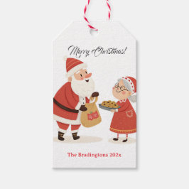 Tomte fru Tomte God Jul Presentetikett