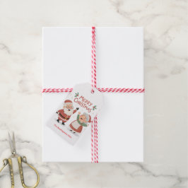 Tomte fru Tomte God Jul Presentetikett