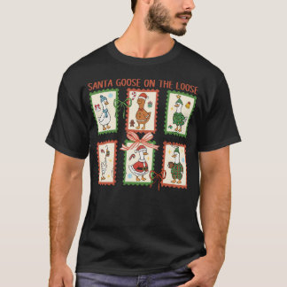 Tomte Gås På Lösa Glada Gåsmas Jul T Shirt