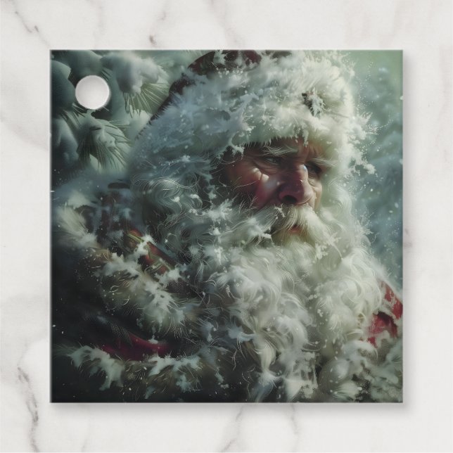 Tomte Gåvor Etiketter (Framsida)