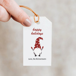 Tomte Glad Semester Presentetikett