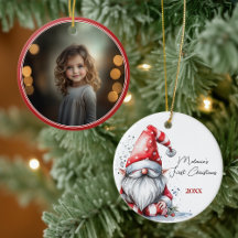 Tomte Gnome Babys Första Jul Foto