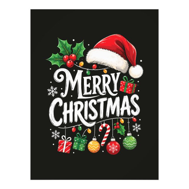 Tomte God Jul Ljus Semester Fototryck (Framsidan)