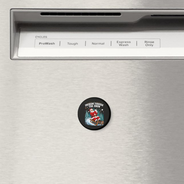 Tomte golfar God Jul Golfare Magnet (In Situ (Dishwasher))