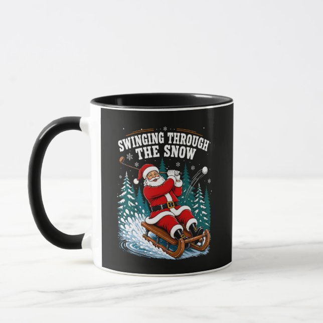 Tomte golfar God Jul Golfare Mugg (Vänster)