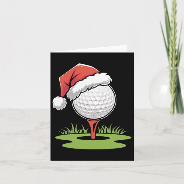 Tomte Golfboll För jul golfboll jul  Kort (Framsida)